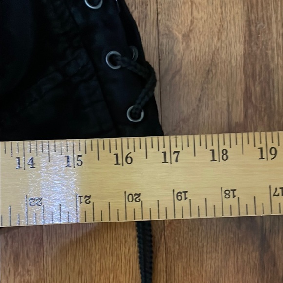 Free People NWT Black Women's Size Medium Jacket with Lace-Up Details - Picture 13 of 16